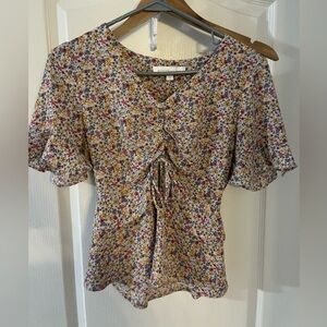 Monteau Multicolor Floral Blouse